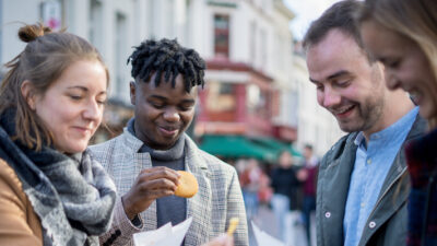 Friends Eating fries